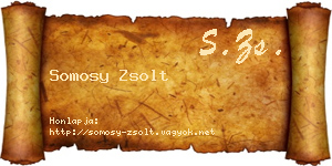 Somosy Zsolt névjegykártya